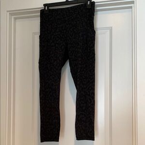 Black Leopard Print Leggings